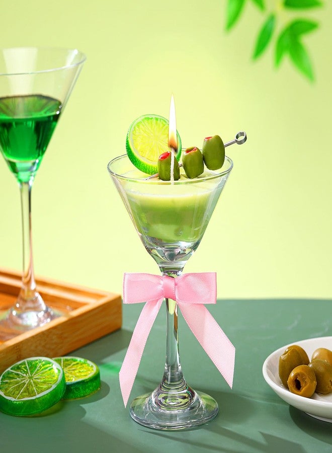 Conelist Dirty Martini Cocktail Candle Gifts for Women Men Funny Scented Candle with Bow, Unique Cocktail Candles Gift for a Tini Bit Older Martini Party Bachelorette Birthday Bridal Shower - Image 1